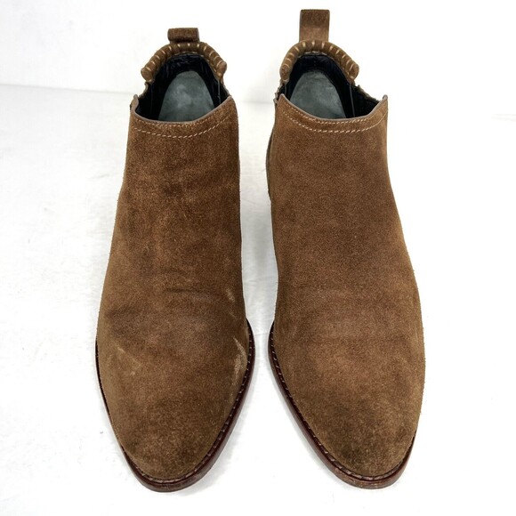 Alexander Wang Womens Kori Suede Ankle Boots Brown Size 38.5 - Picture 3 of 7